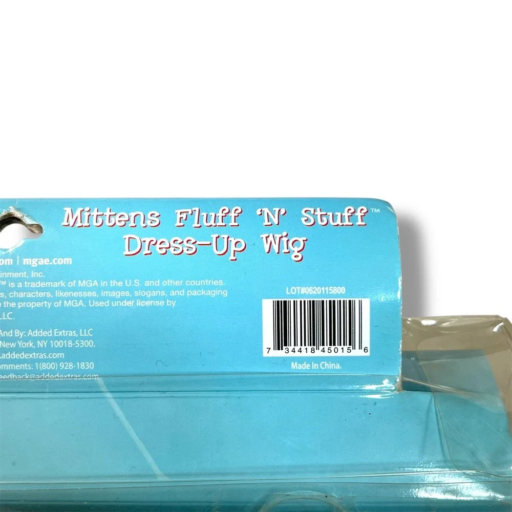 Lalaloopsy Mittens Fluff N Stuff Dress Up Wig Blue Curly Pigtails‎ Kids Toy NEW